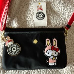 Pristine condition Kipling Hello Kitty Year if the Rabbit Riri crossbody bag.